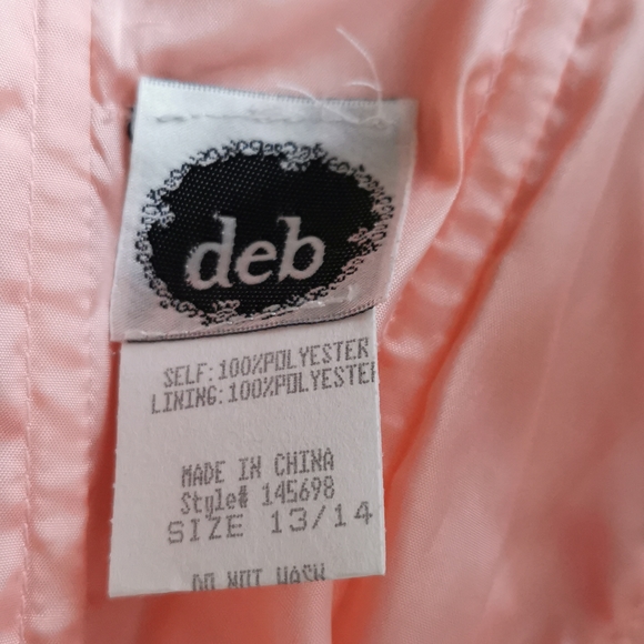 Prom style Blush Strapless Lace Dress - Picture 5 of 6